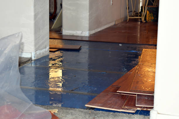 Professional Water Extraction technician working in Newcastle, TX